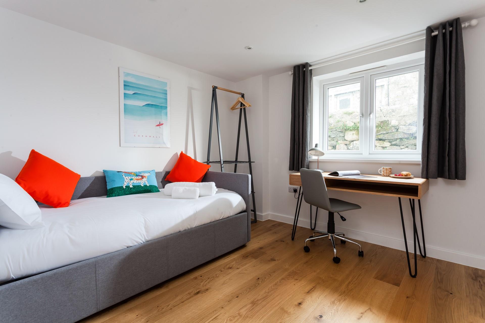 Bedroom 2 also has a desk, providing a great working away space if needed!