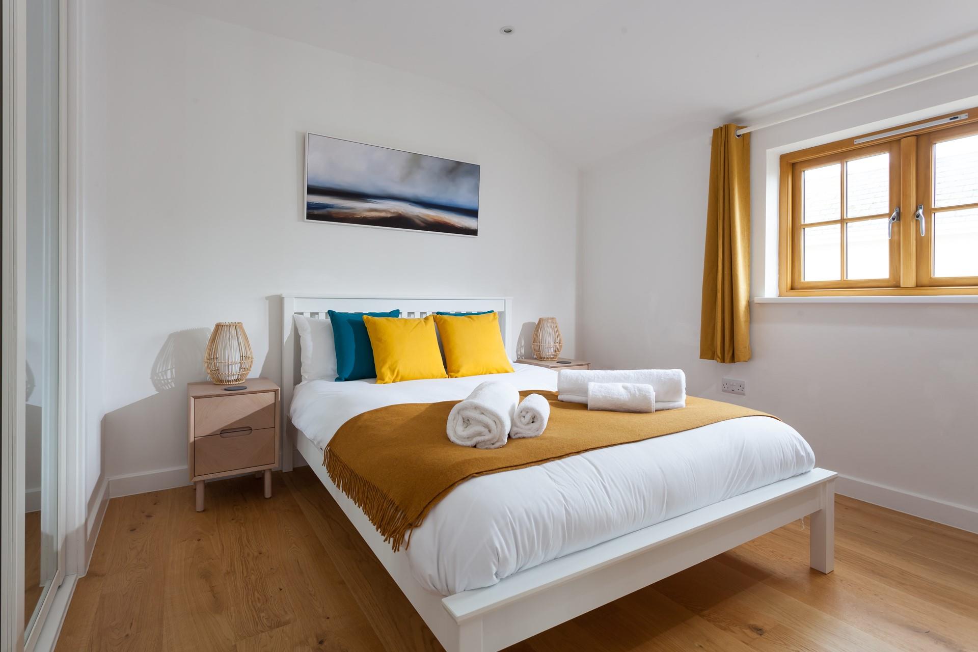 Bedroom 4 has a double bed to sip your morning cuppa in.