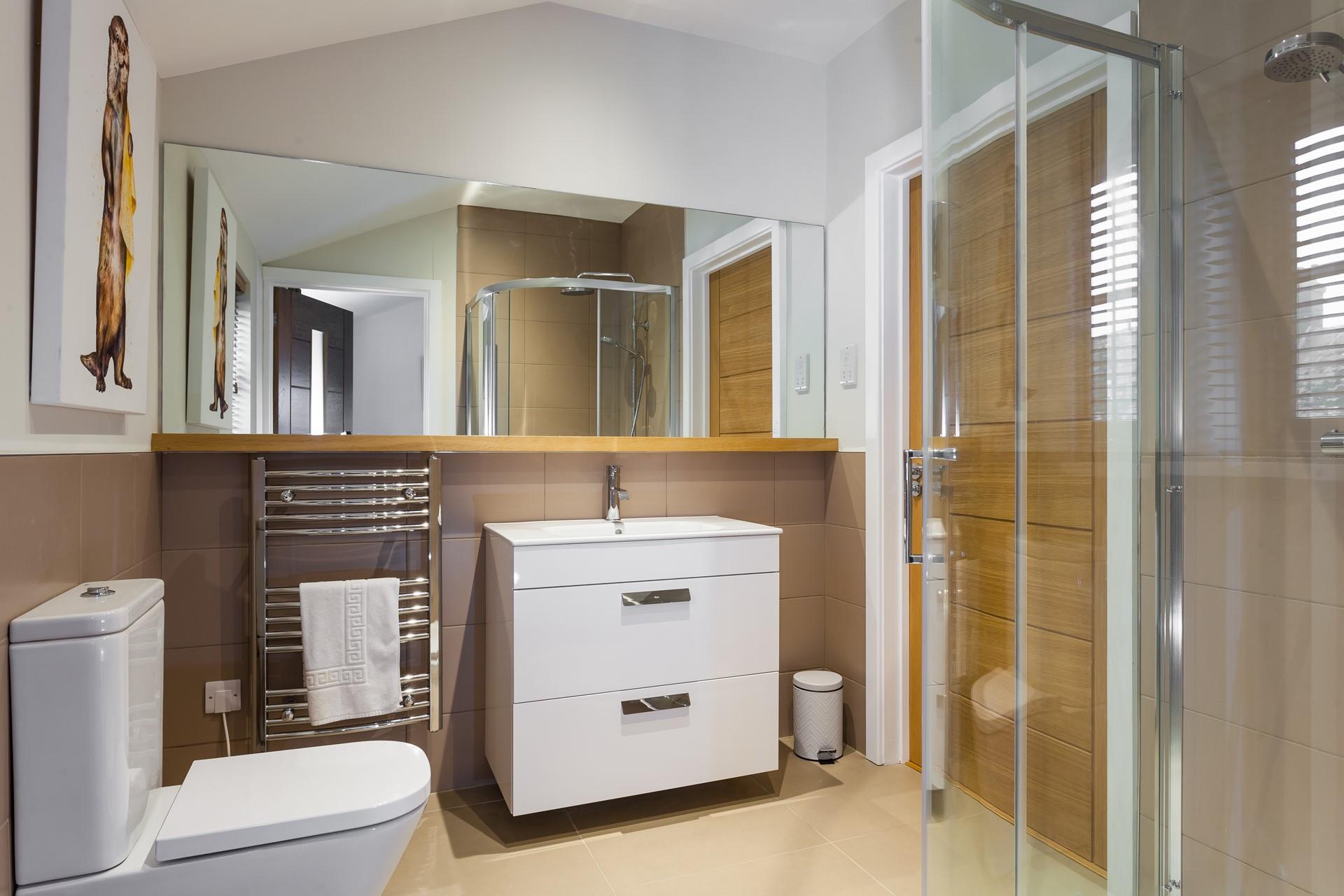 Jump out of the shower to warm fluffy towels.