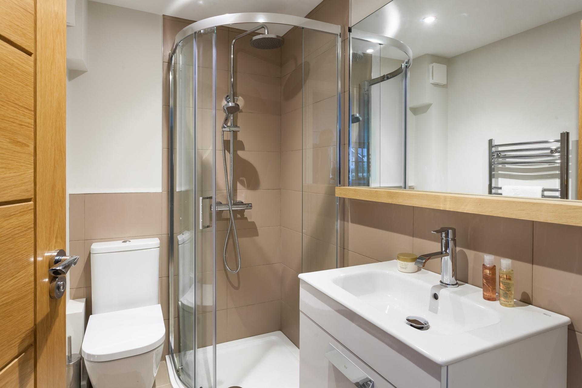 Start the day with a shower before heading out to explore the coast path.