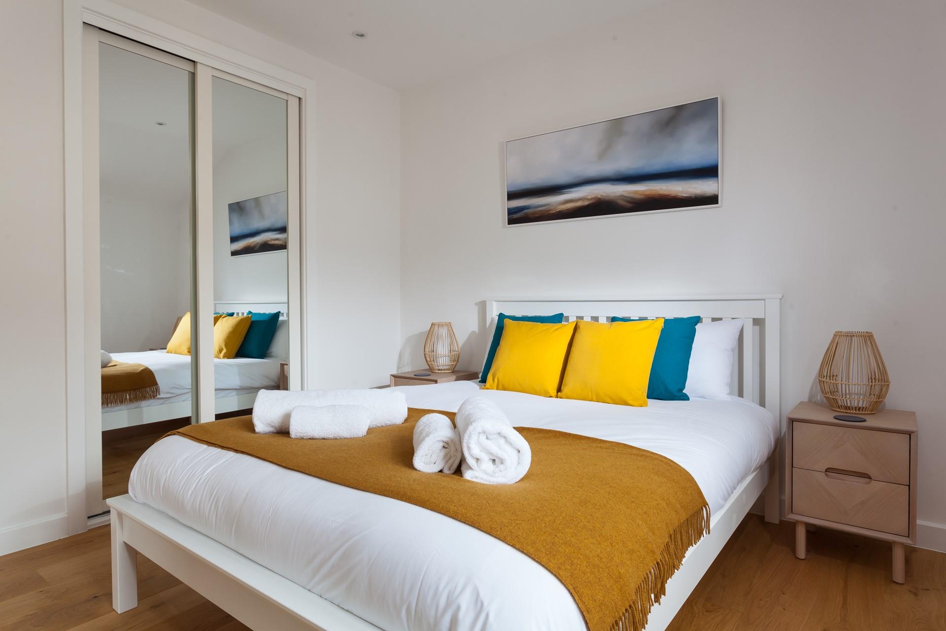 Unpack all your clothes in the wardrobe then head out to the beach!