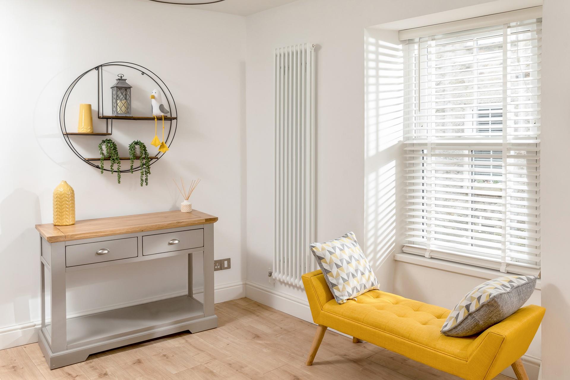 Stylish decor and furnishings create an inviting space.