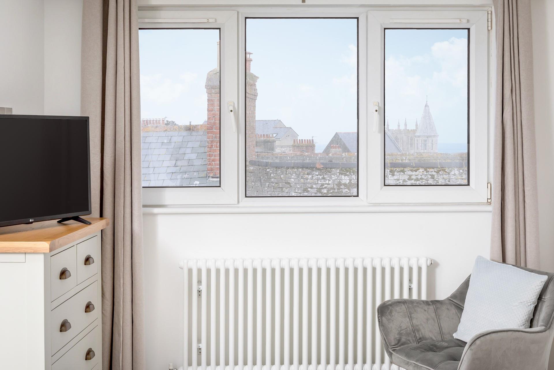 Gaze out at the quirky rooftops of St Ives and far reaching sea views.