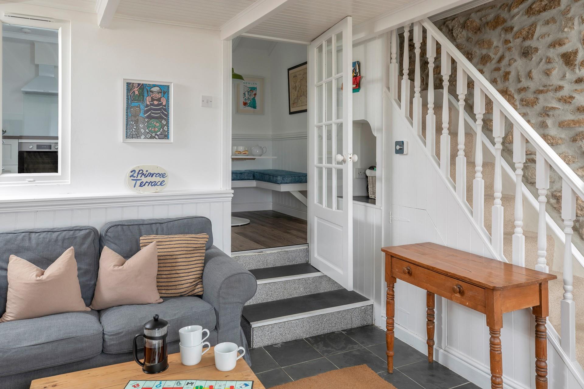 The cottage is dotted with decor that reflects the harbourside location.
