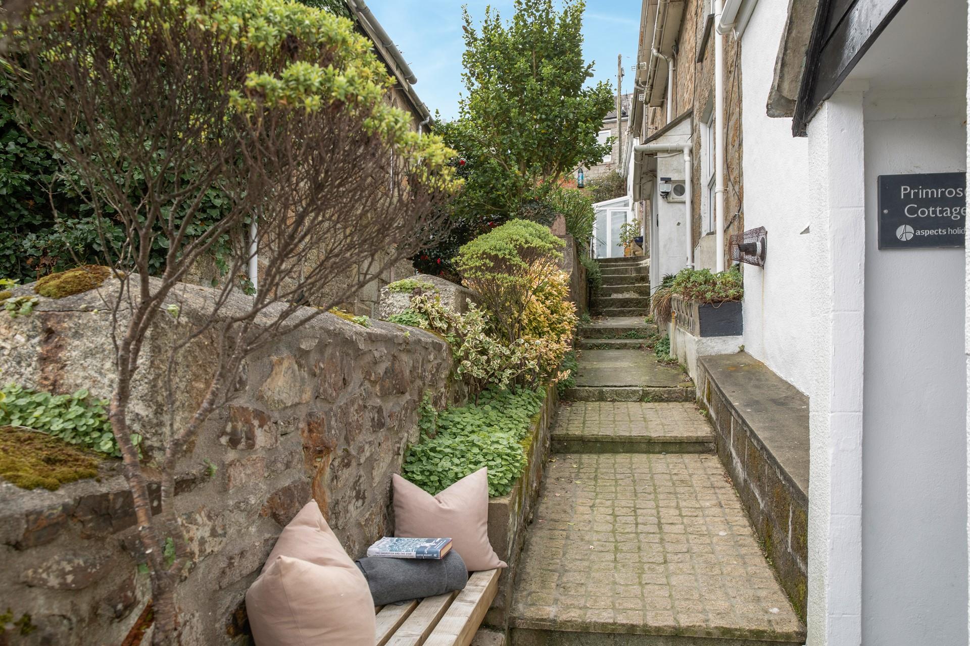 There are plenty of spots to unwind in the sunshine.