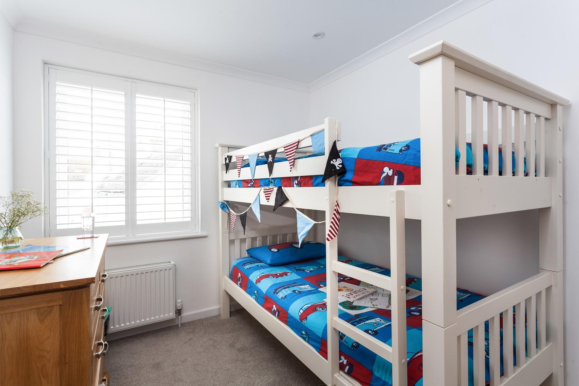 This fun bunk room is perfect for little pirates to set sail off to the land of nod. 