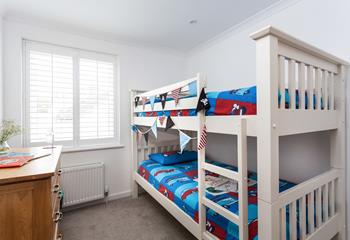 This fun bunk room is perfect for little pirates to set sail off to the land of nod. 