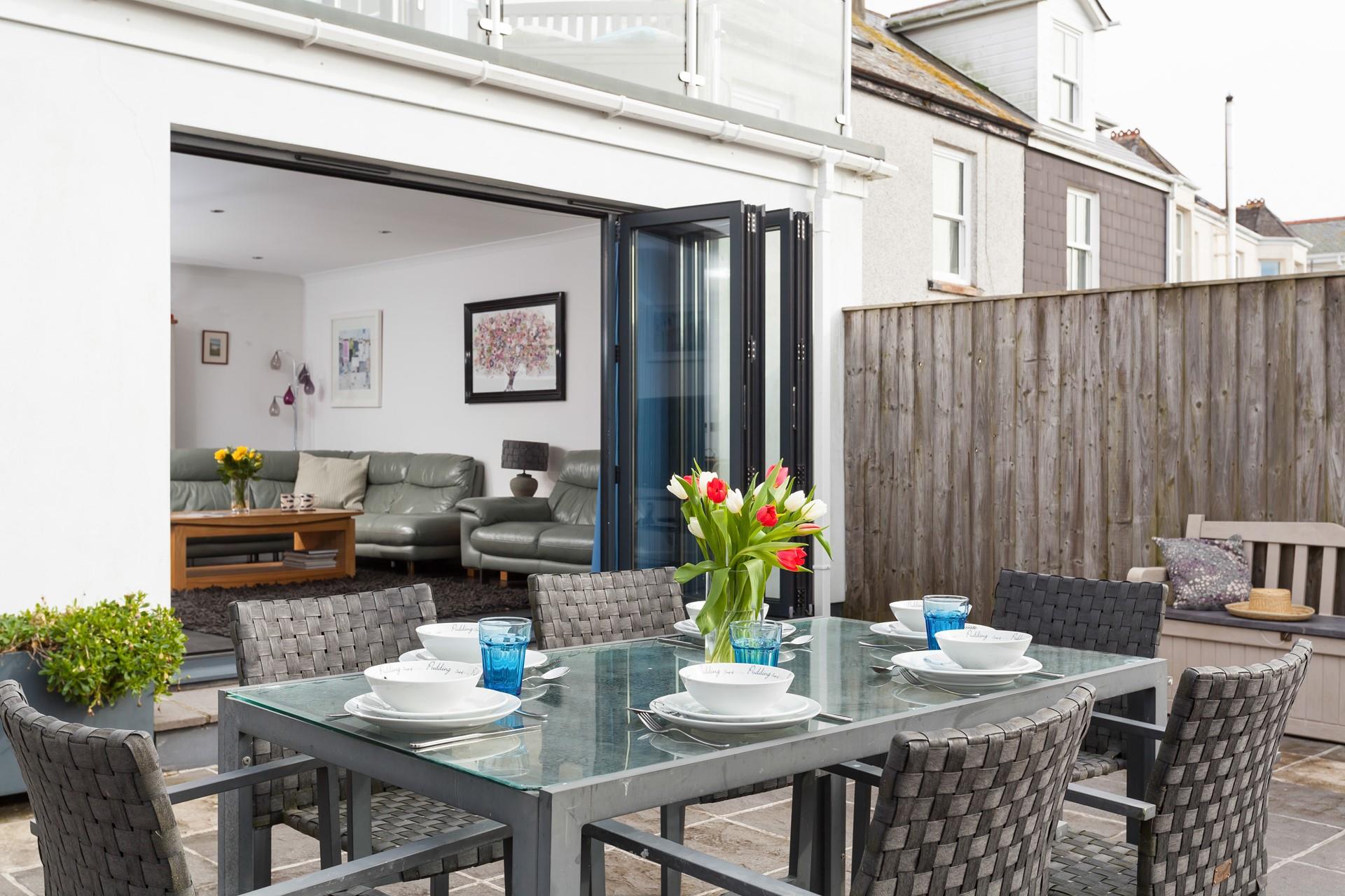 Enjoy a few glasses of something cool and crisp, while you soak up the rays. 