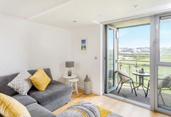 Relax on the sofa with views of the beautiful 18 hole golf course.