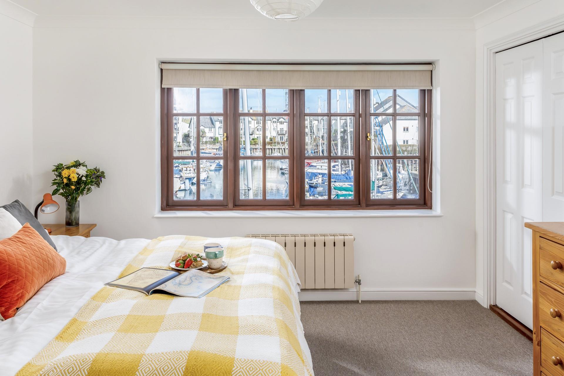 Wake up to wonderful views of the marina whilst you ponder the day's plan.