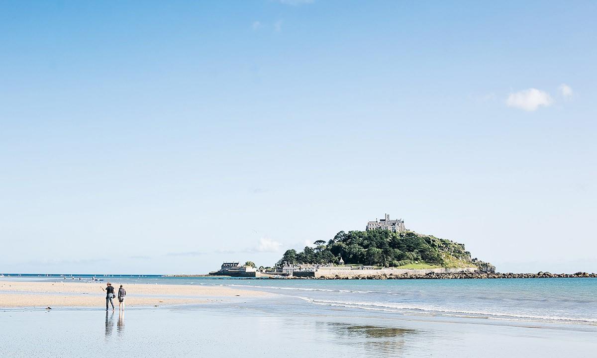 Take a short stroll to the beach and take in the views of St Michael's Mount.