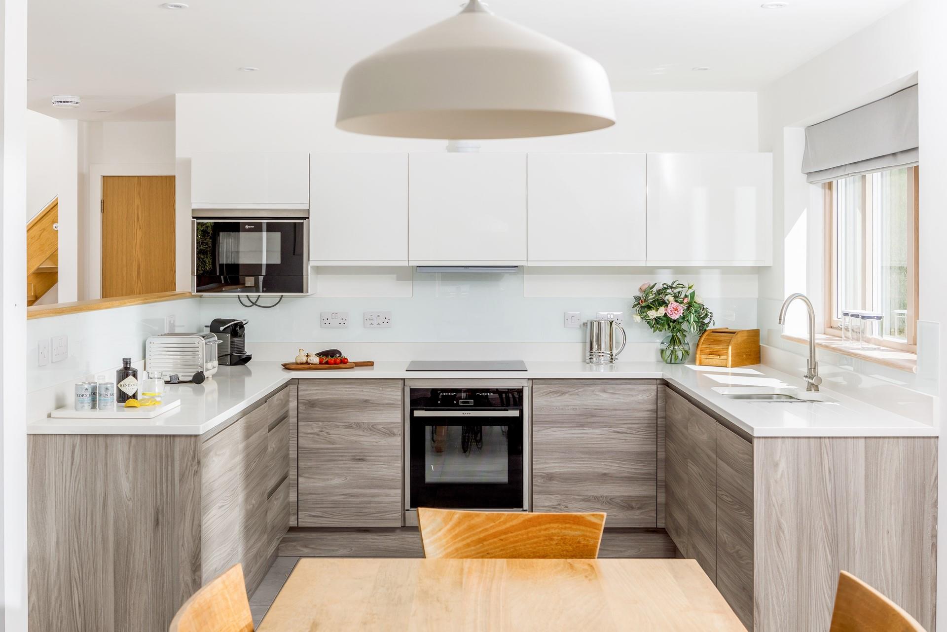 Cook up a storm in the well-equipped, modern kitchen.