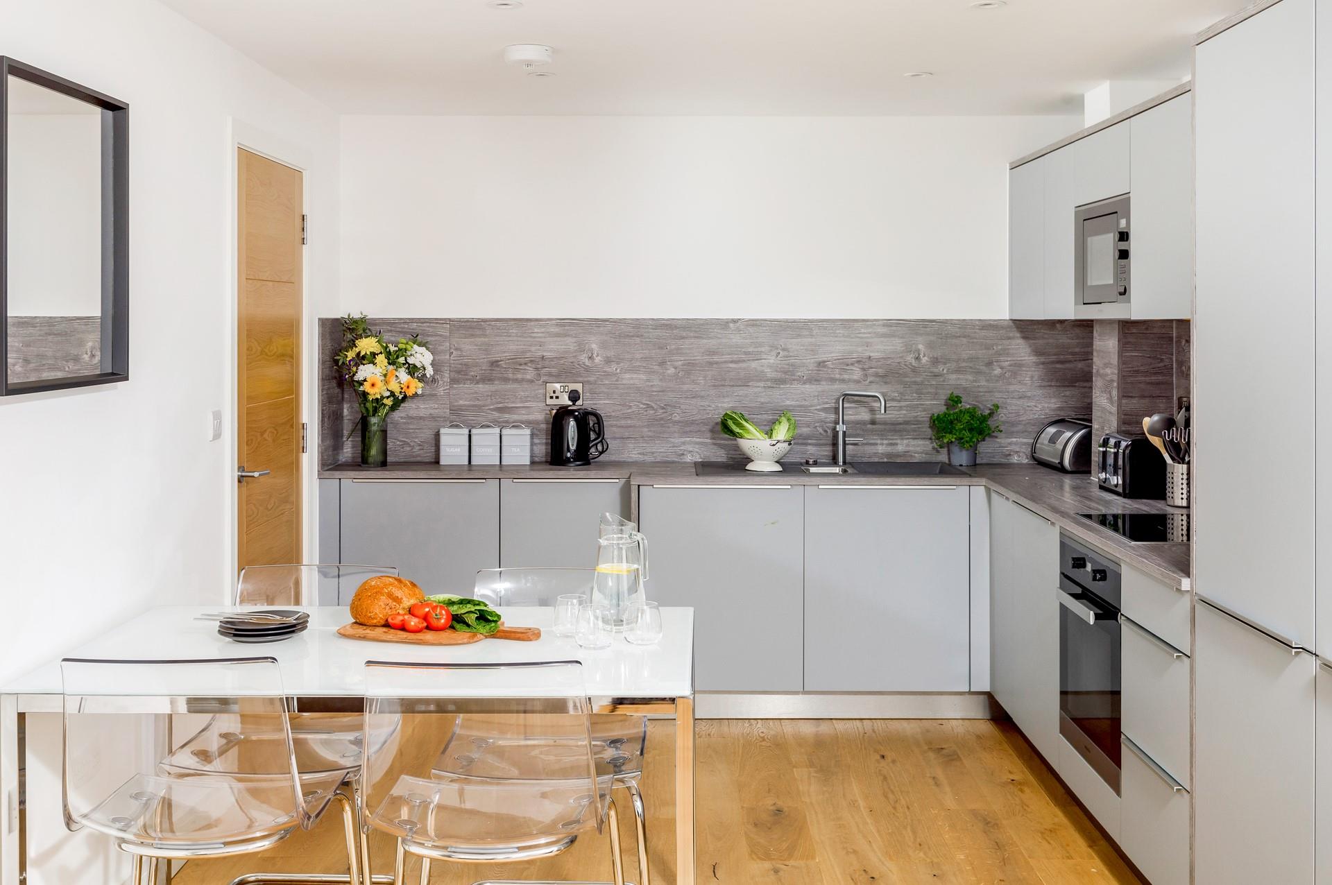 Sit around the dining table as a family and enjoy a meal together.