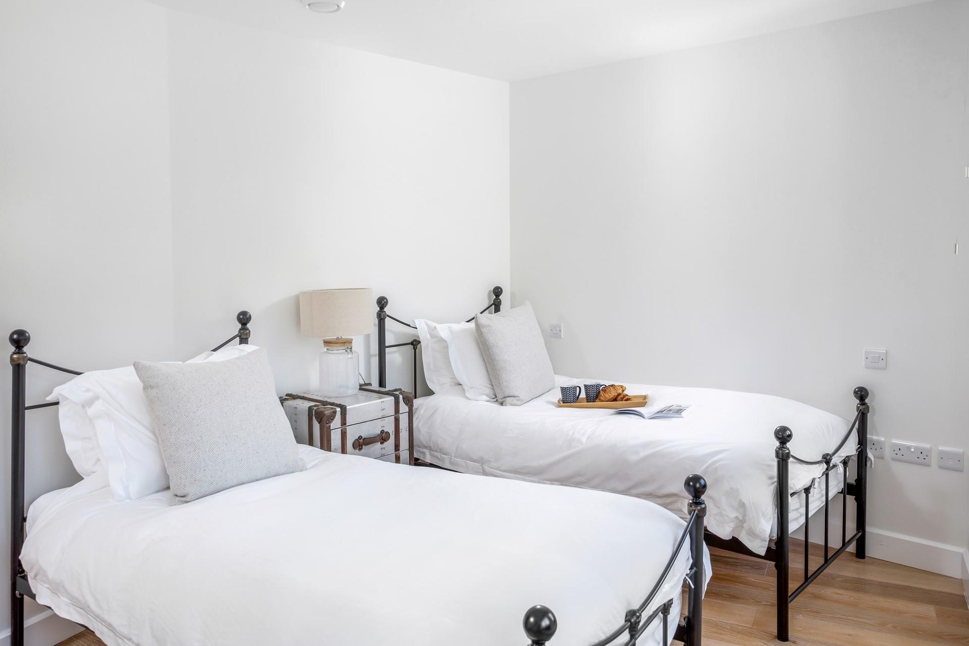 Simple elegance in the twin bedroom.