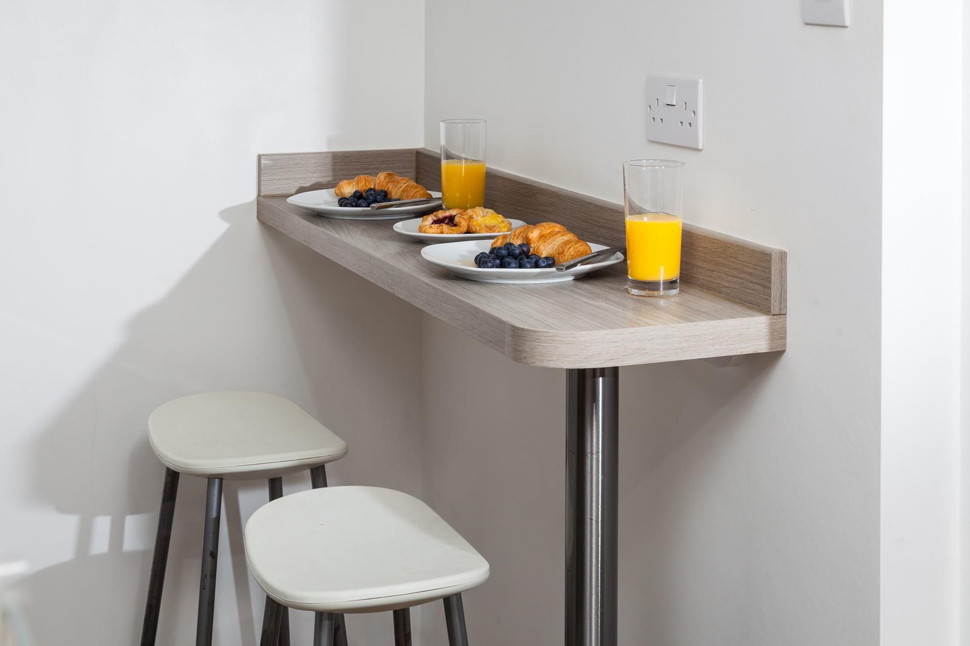 Visit a local bakery for your breakfast cravings.