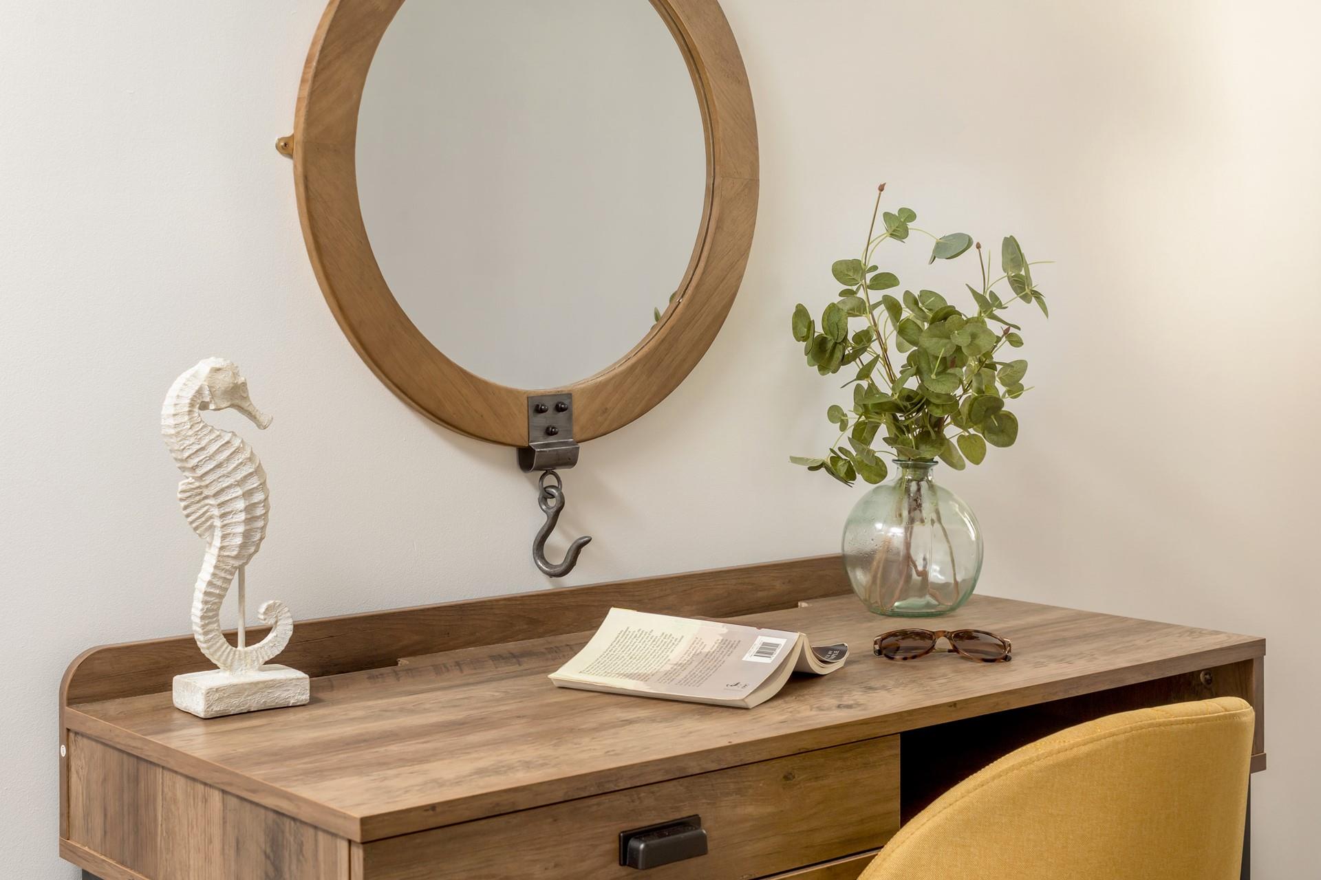 The practical and stylish furnishings mean getting ready is a breeze.