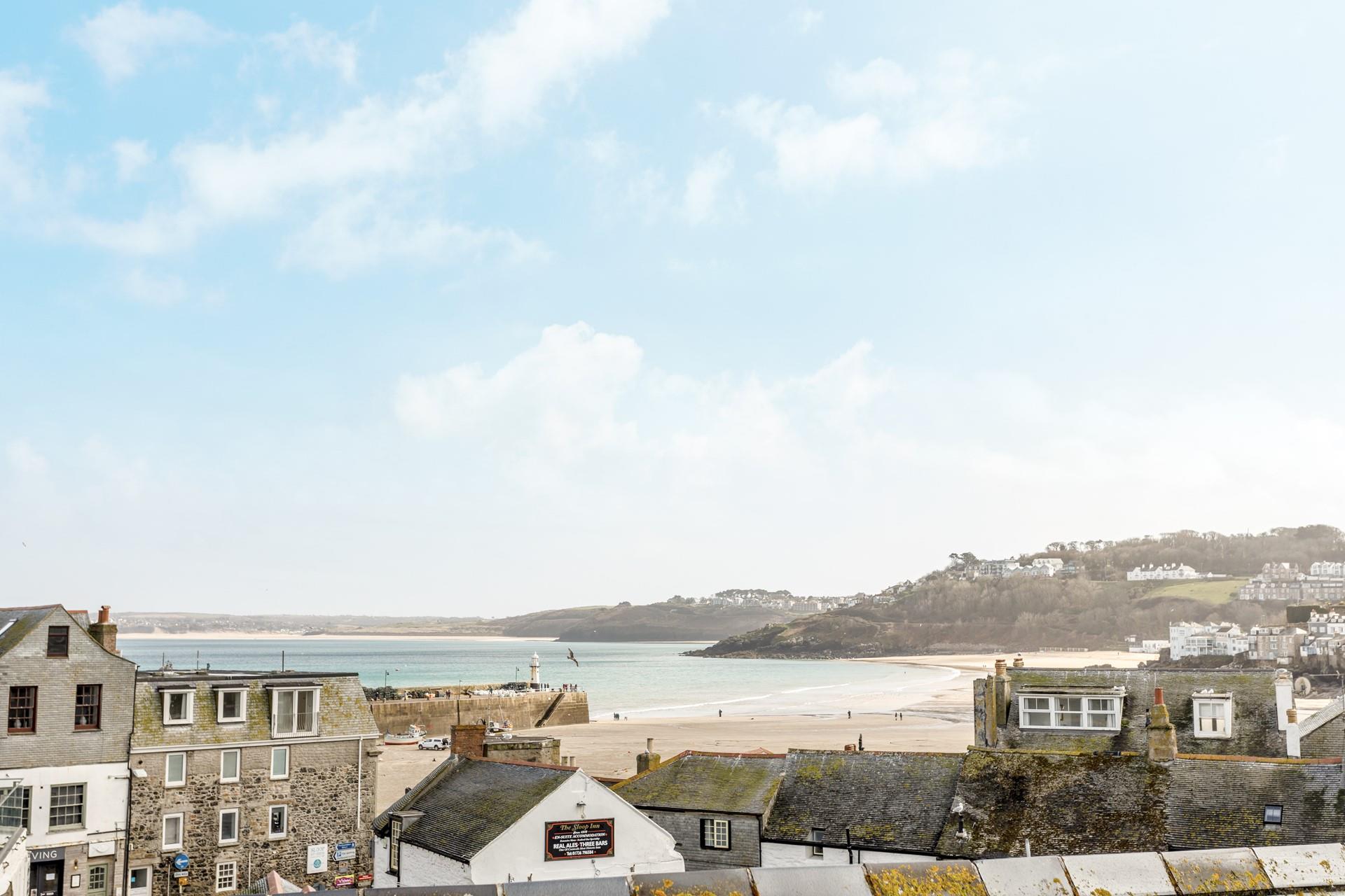 Just a stone's throw from the beautiful soft sands on Porthminster beach.