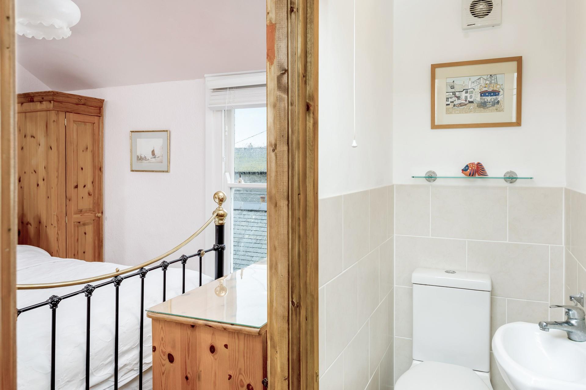 Wake up and wander into the bathroom to get ready for the day.