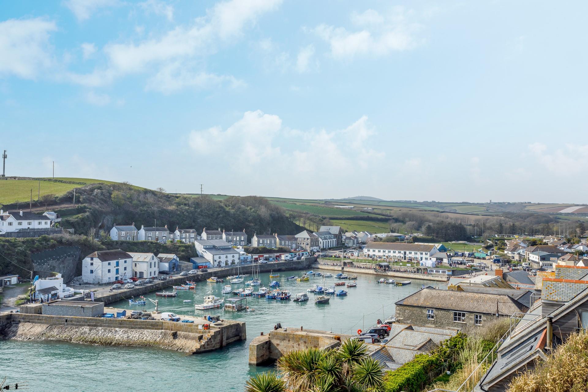 Hender House offers charming views of the quaint harbour.