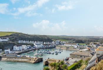 Hender House offers charming views of the quaint harbour.