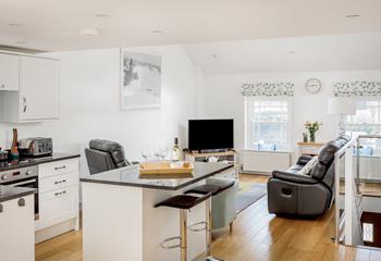 The open plan living area means you can socialise and spend time together as a family.