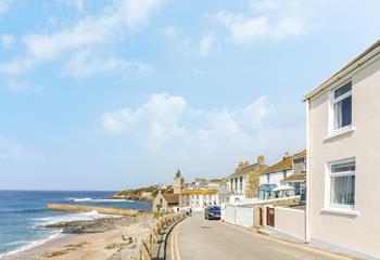 Access to the beach is just yards from the front door.