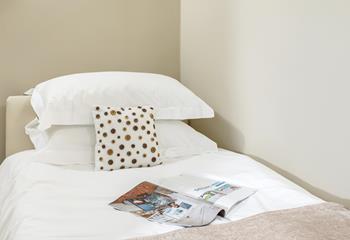 Tuck into the soft sheets for a blissful night's sleep.