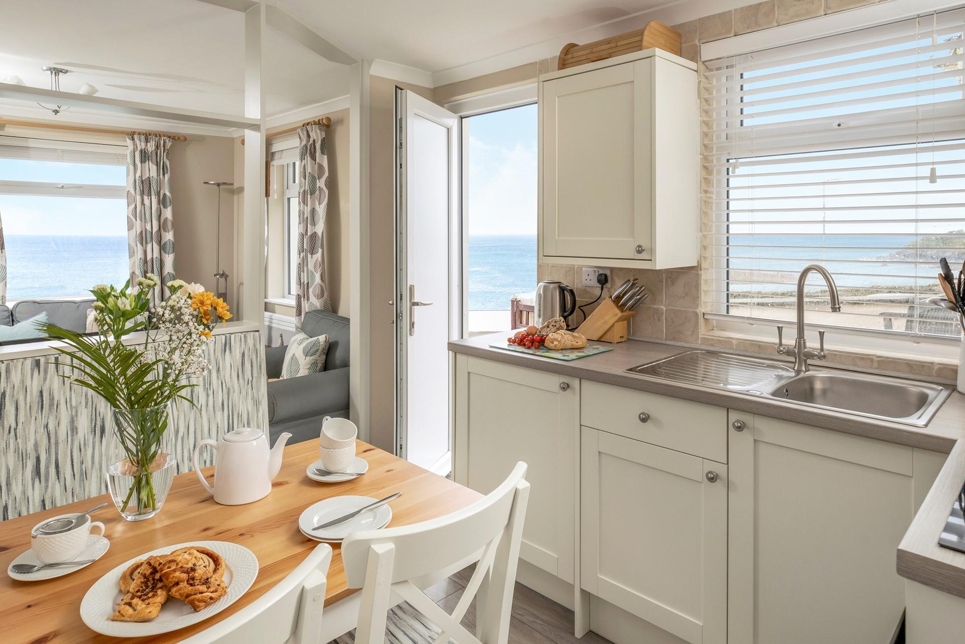 Tuck into breakfast while the fresh sea breeze runs through the cottage.