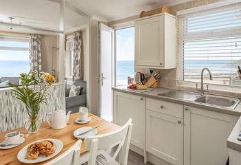 Tuck into breakfast while the fresh sea breeze runs through the cottage.