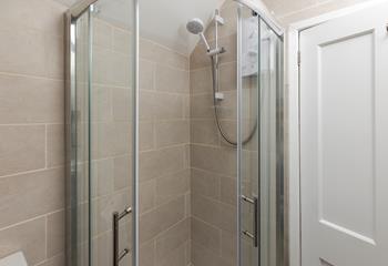 Step into an invigorating shower after a hike around the coast!