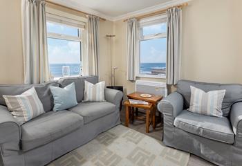 Sink into the plush sofas after a day of walking the coast path.