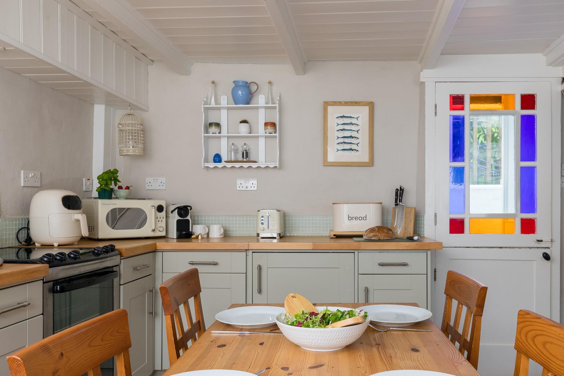 Sit around the table and spend quality time together over tasty food.