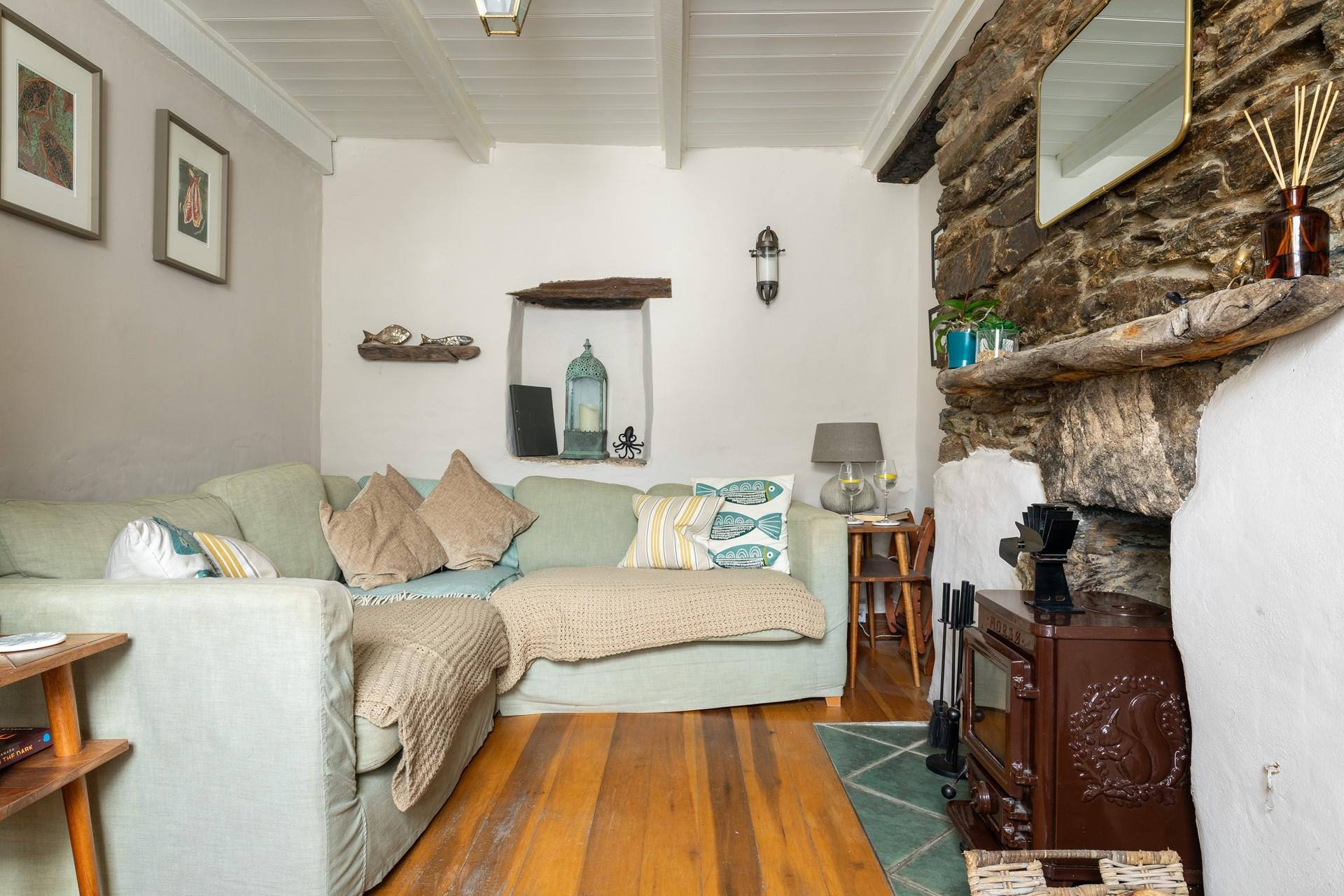 This cosy cottage has traditional features and a woodburner to snuggle up in front of.