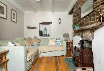 This cosy cottage has traditional features and a woodburner to snuggle up in front of.