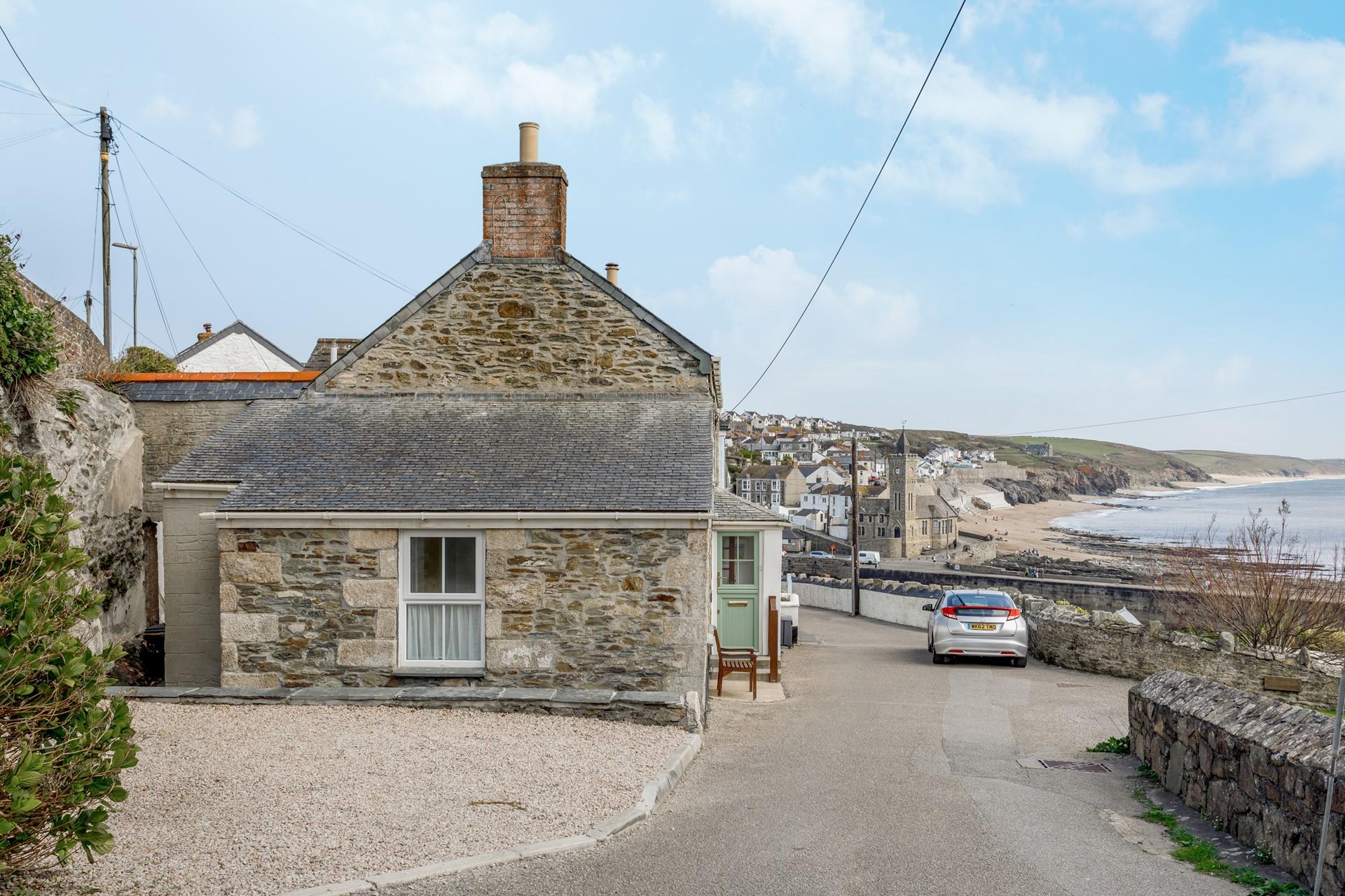 The Lookout has magnificent views of Porthleven beach when you step out the door.