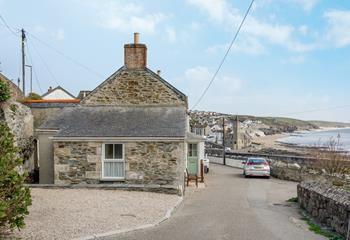 The Lookout has magnificent views of Porthleven beach when you step out the door.