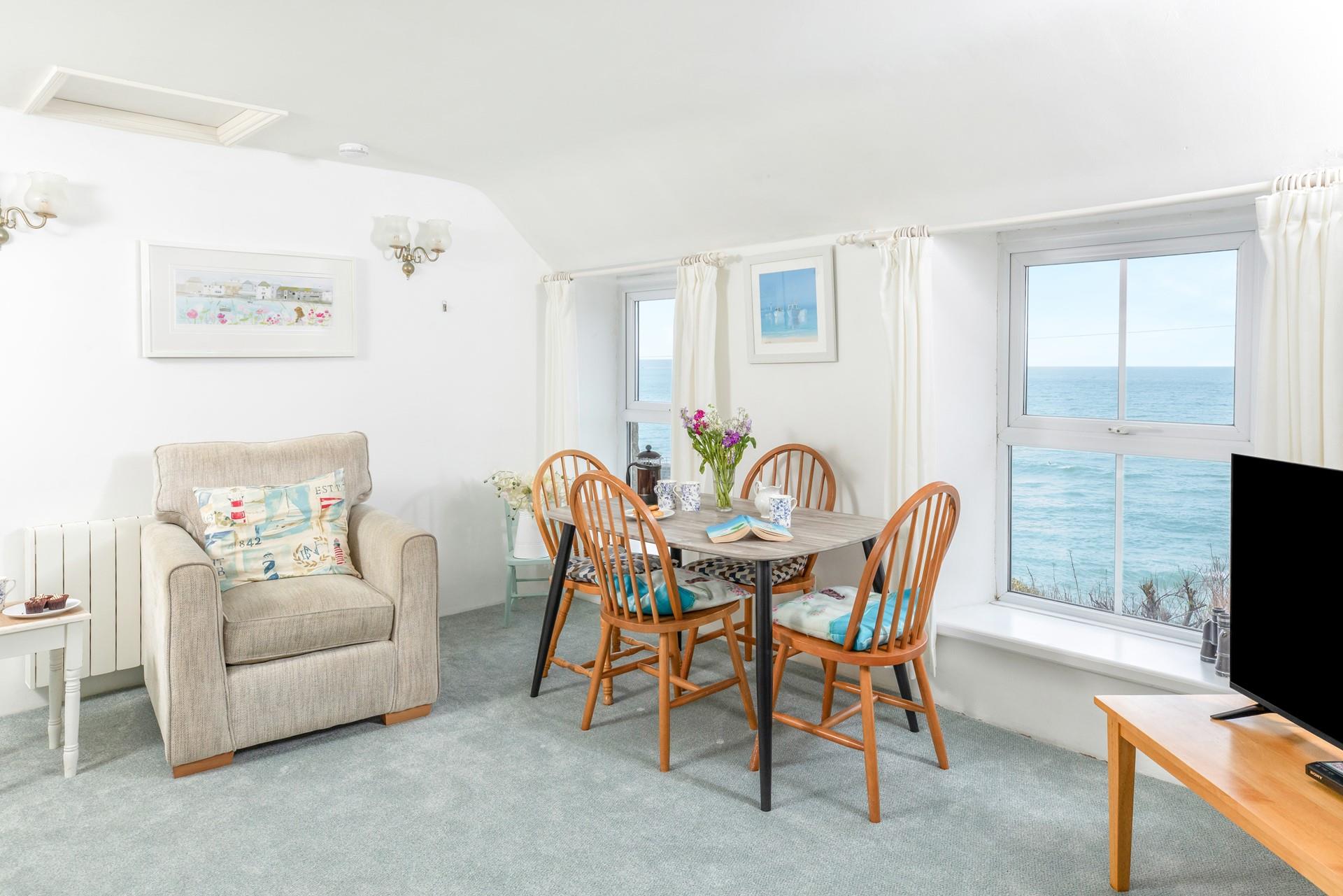 Wonderful views can be enjoyed from the comfort of the sofa.