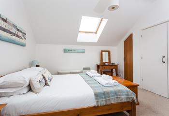 Soft fluffy towels await you after an invigorating morning shower.