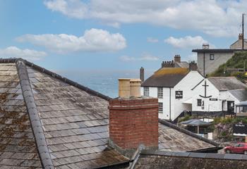 Enjoy the sea views over the quirky rooftops.