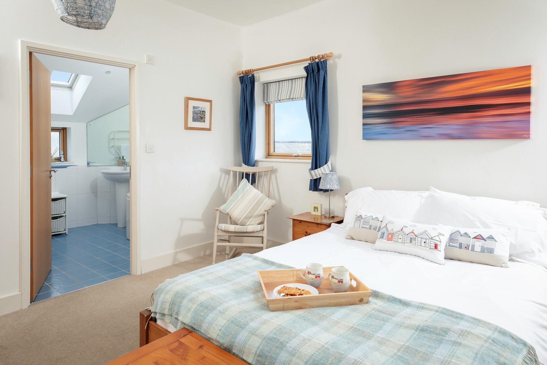 Soft fluffy towels await you after an invigorating morning shower.