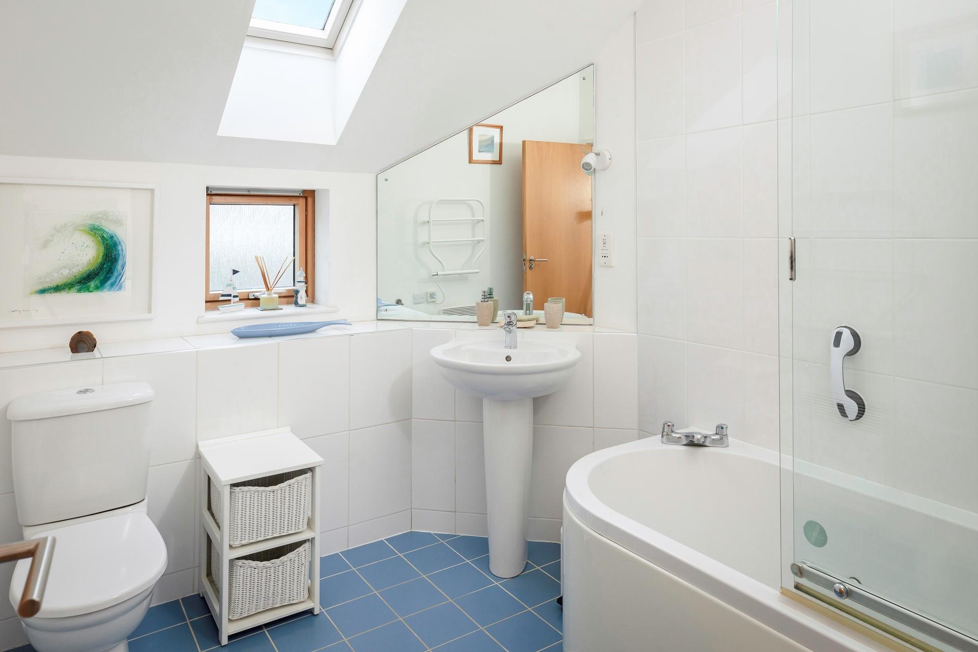 Run yourself a relaxing bath to unwind after a day exploring south Cornwall.