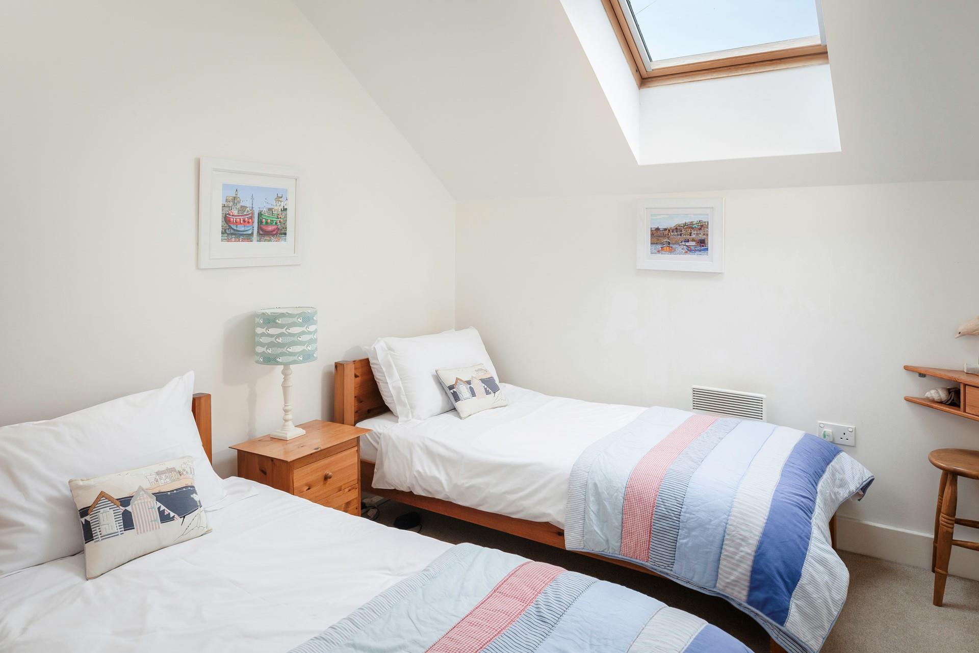 The twin beds are perfect for children to adults to tuck into each evening.