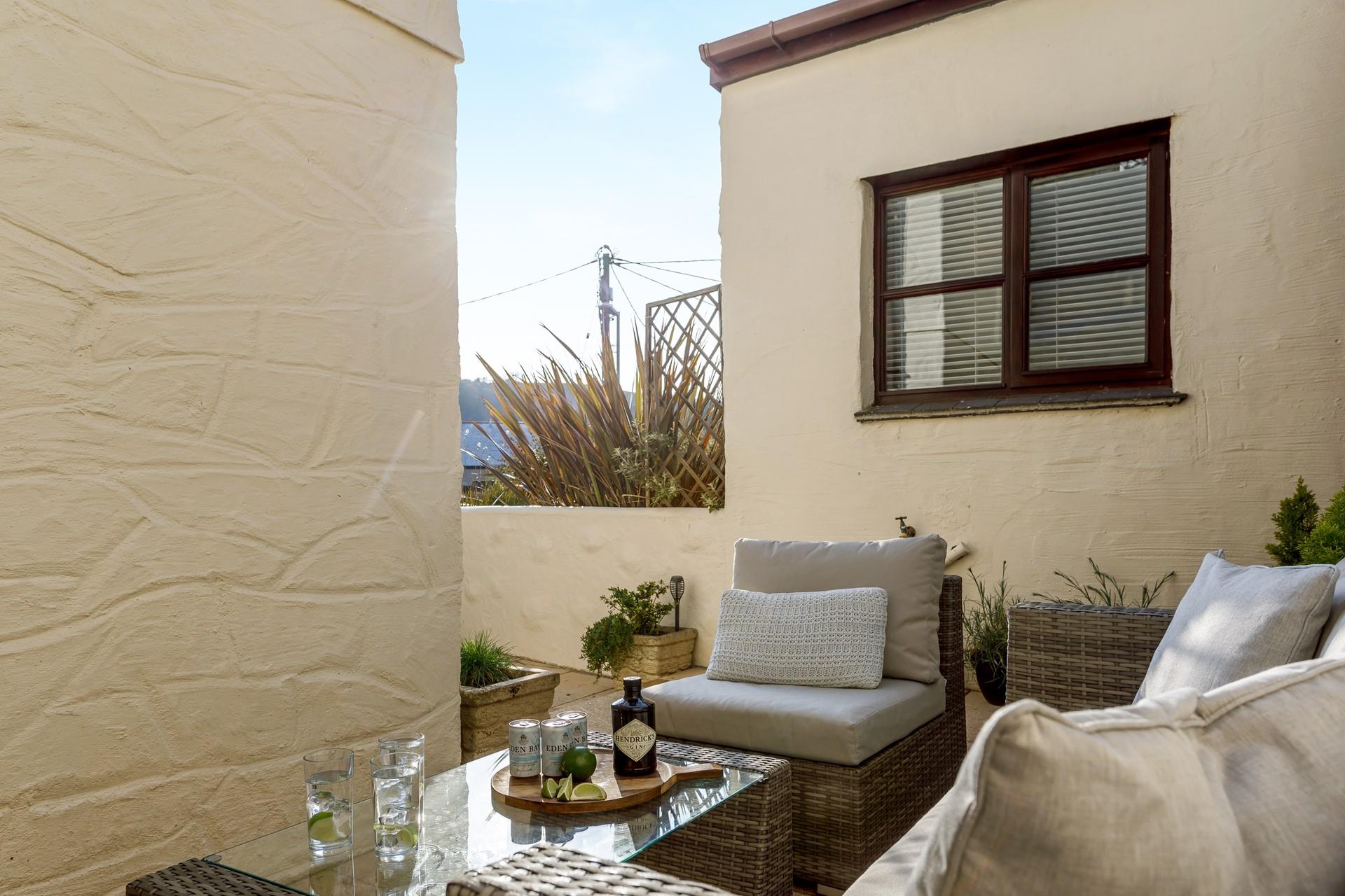 Pour yourself a glass of your favourite tipple and soak up the sun.