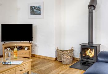 Light the woodburner and snuggle up on a chilly winter evening.