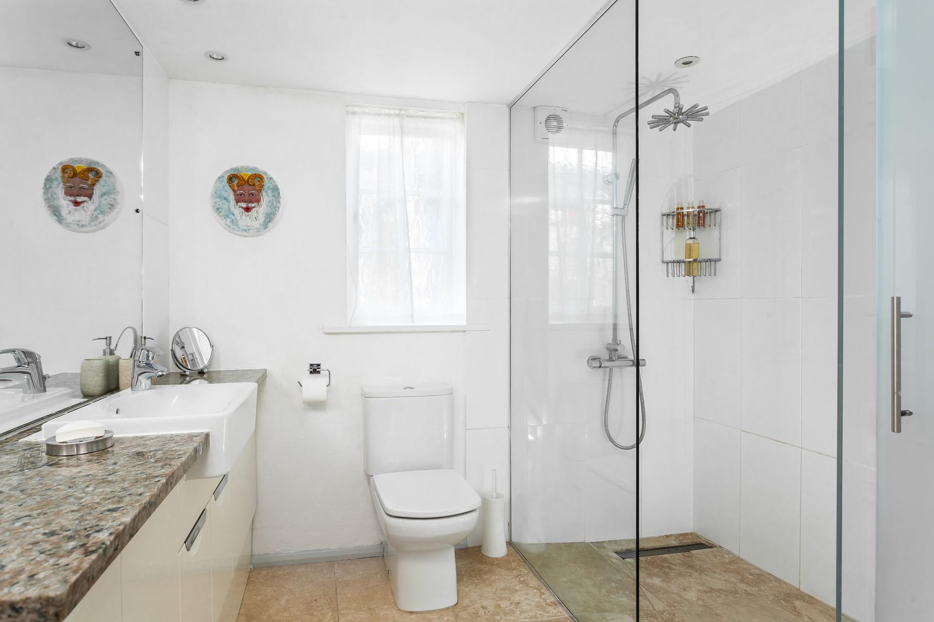 The en suite provides an invigorating shower to start the day.