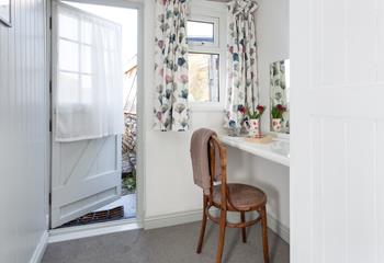 Bedroom 1 has a room with it a dressing table perfect for getting ready each morning.