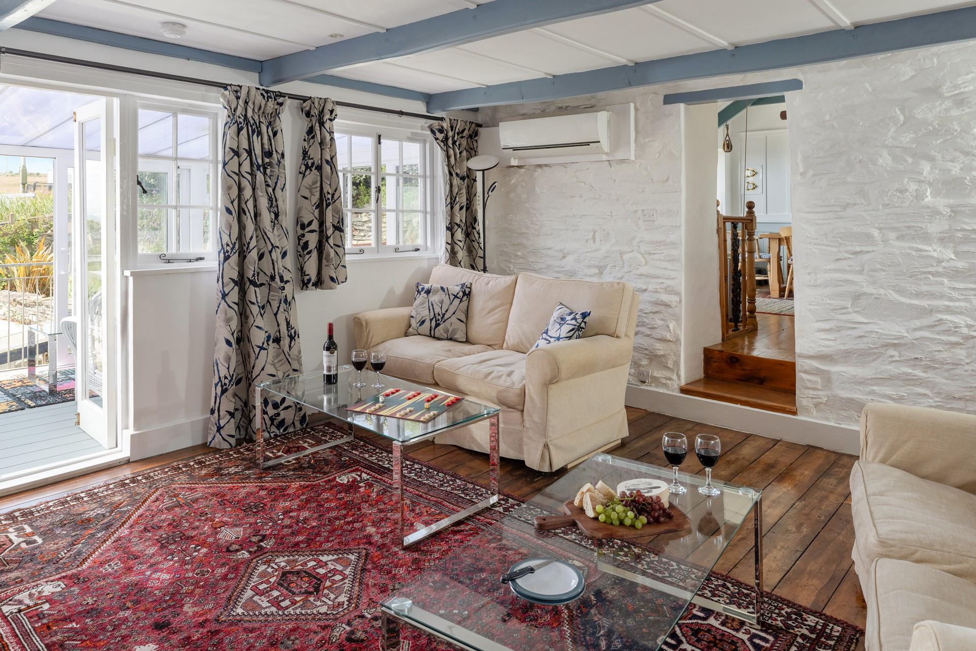 Wine and nibbles can enjoyed leisurely in the evening.