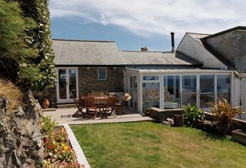Al fresco dining is a must with the lovely views from the garden!