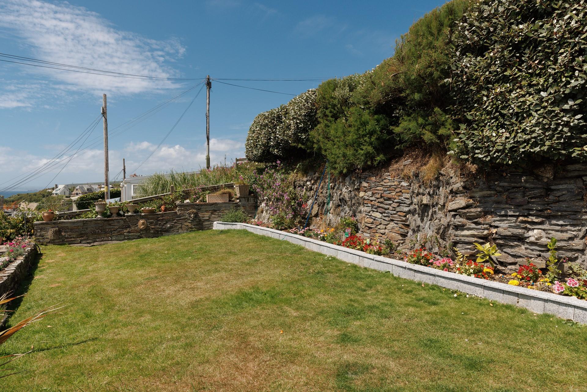 The lawn is ideal for little ones to play!