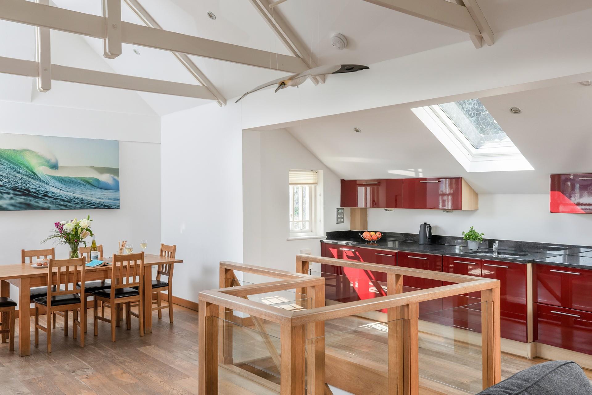 The large open plan living space is ideal for entertaining.